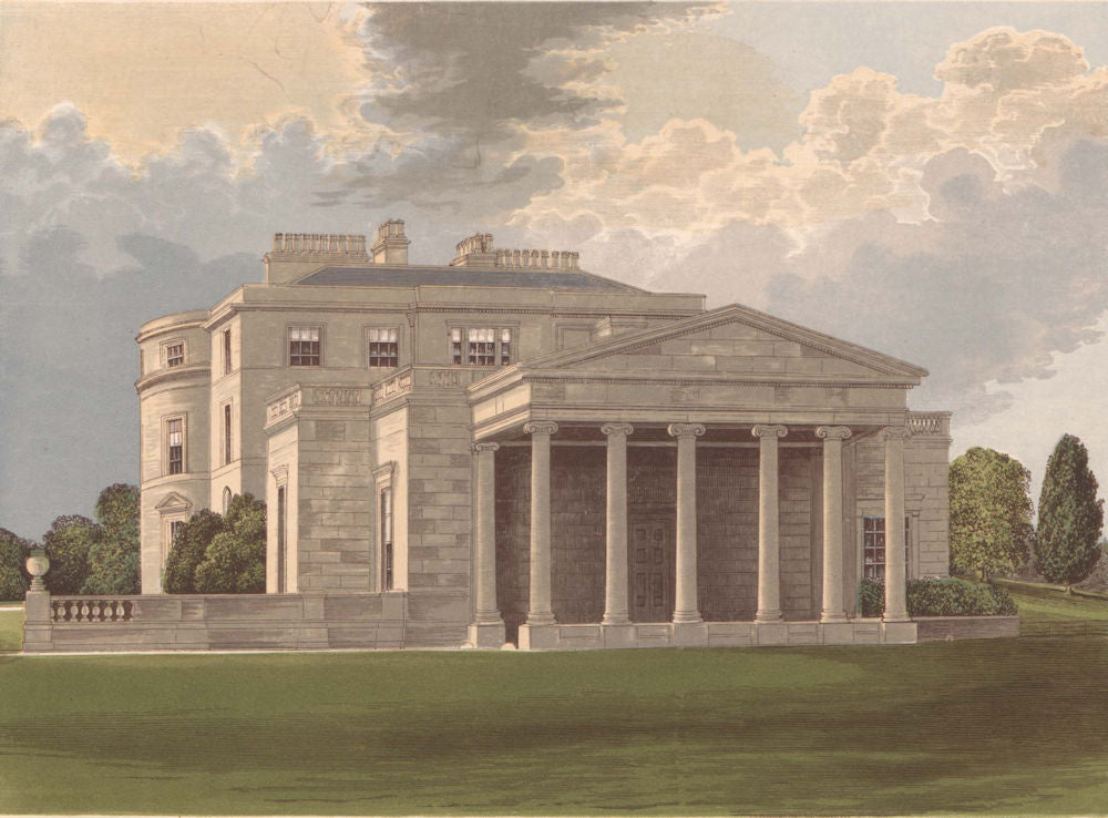 Caledon House, Tyrone, Northern Ireland. MORRIS c1893 old antique print